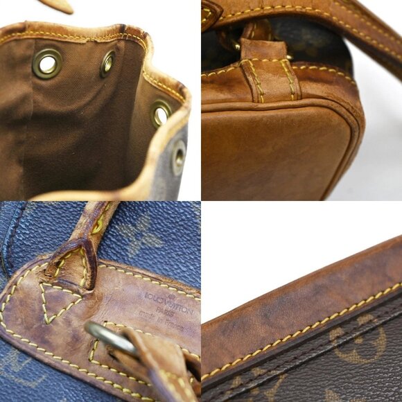 LOUIS VUITTON Mini Montsouris Backpack Bag Monogram Leather Brown M51137 39KC245 LOUIS VUITTON Mini Montsouris Backpack Bag Monogram Leather Brown M51137 39KC245